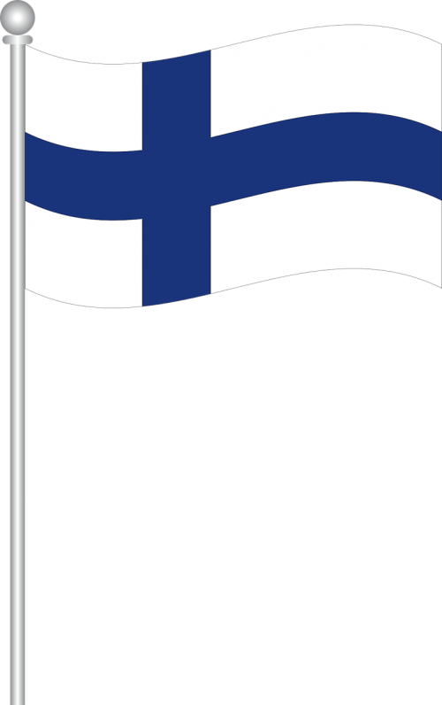 Flag Of Flags,free Vector Graphics - Finlands Flagga Png (500x796), Png Download
