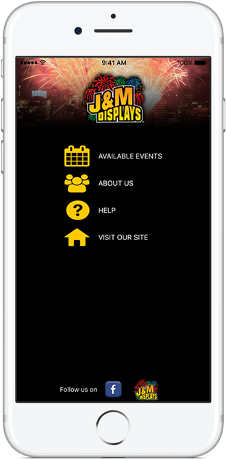 Choreographed Fireworks App - Iphone (456x800), Png Download