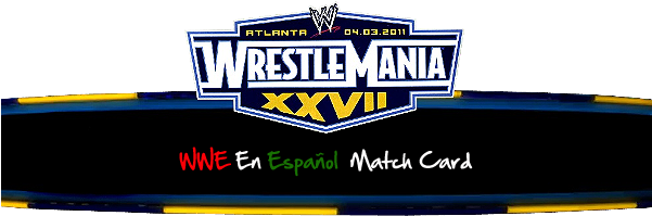 Wrestlemania Xxvii Será La Vigesimoseptima Edición - Wrestlemania Xxvii Pay Per View Card Slam Attax Rumble (600x211), Png Download
