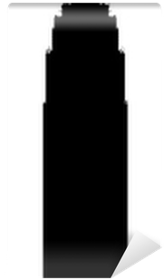 Empire State Building Black Vector Silhouette Illustration - Smartphone (400x400), Png Download