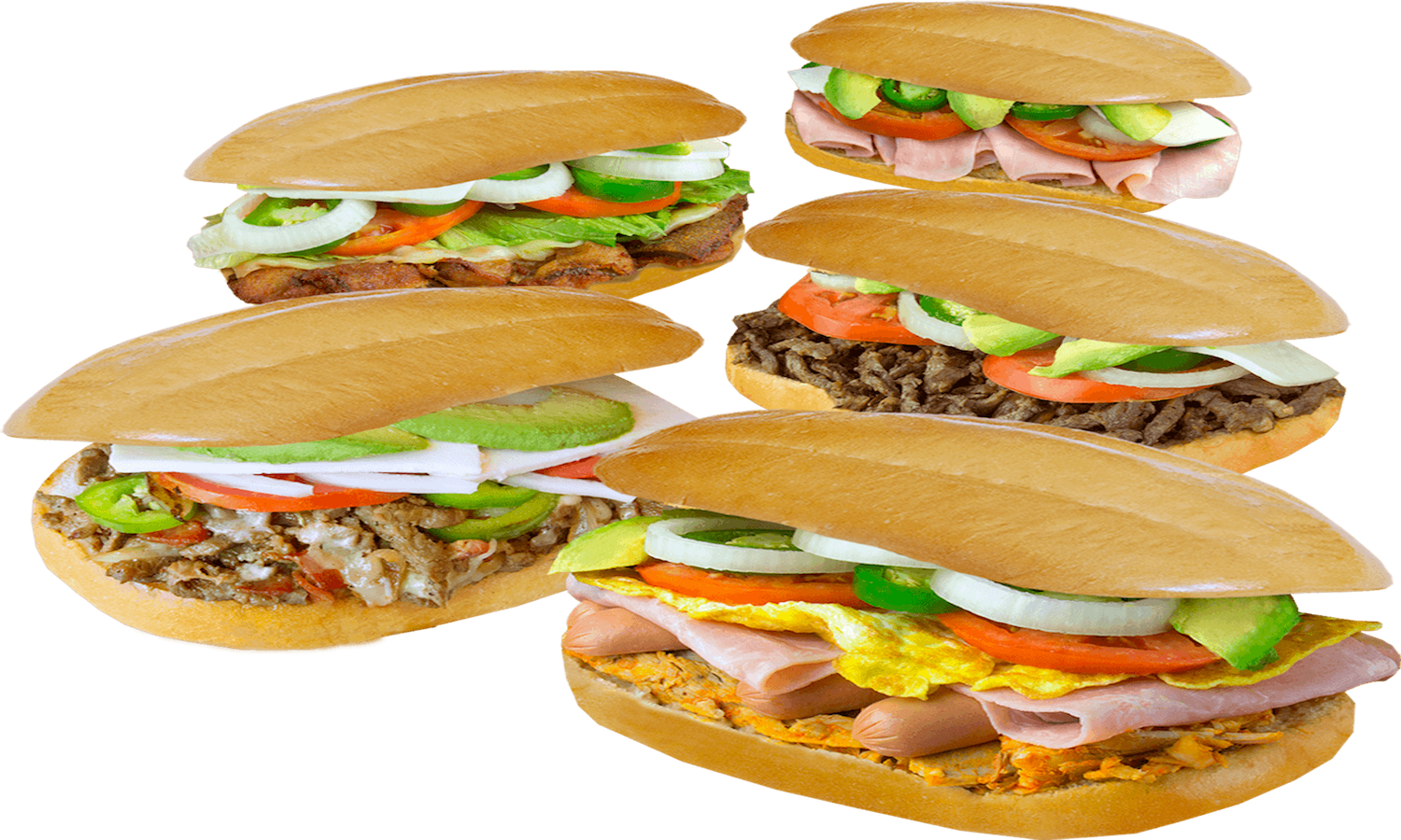Las Tortas Locas Delivery • Order Online • Norcross - Tortas Png (1500x900), Png Download