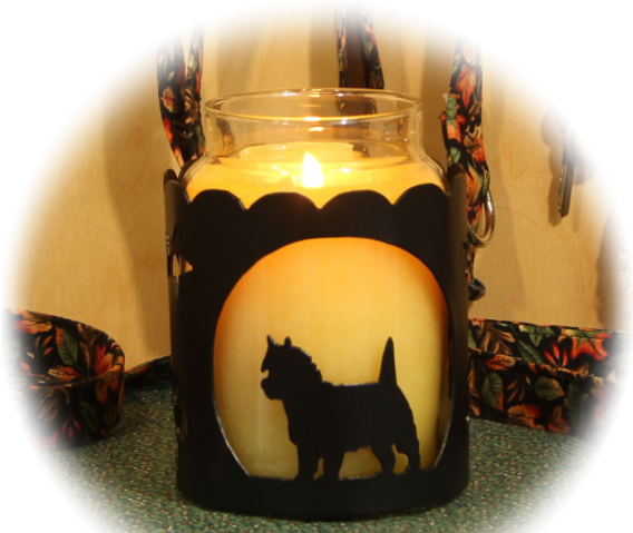 Cairn Terrier Dog Breed Jar Candle Holder - Chow Chow Dog Breed Jar Candle Holder (576x486), Png Download