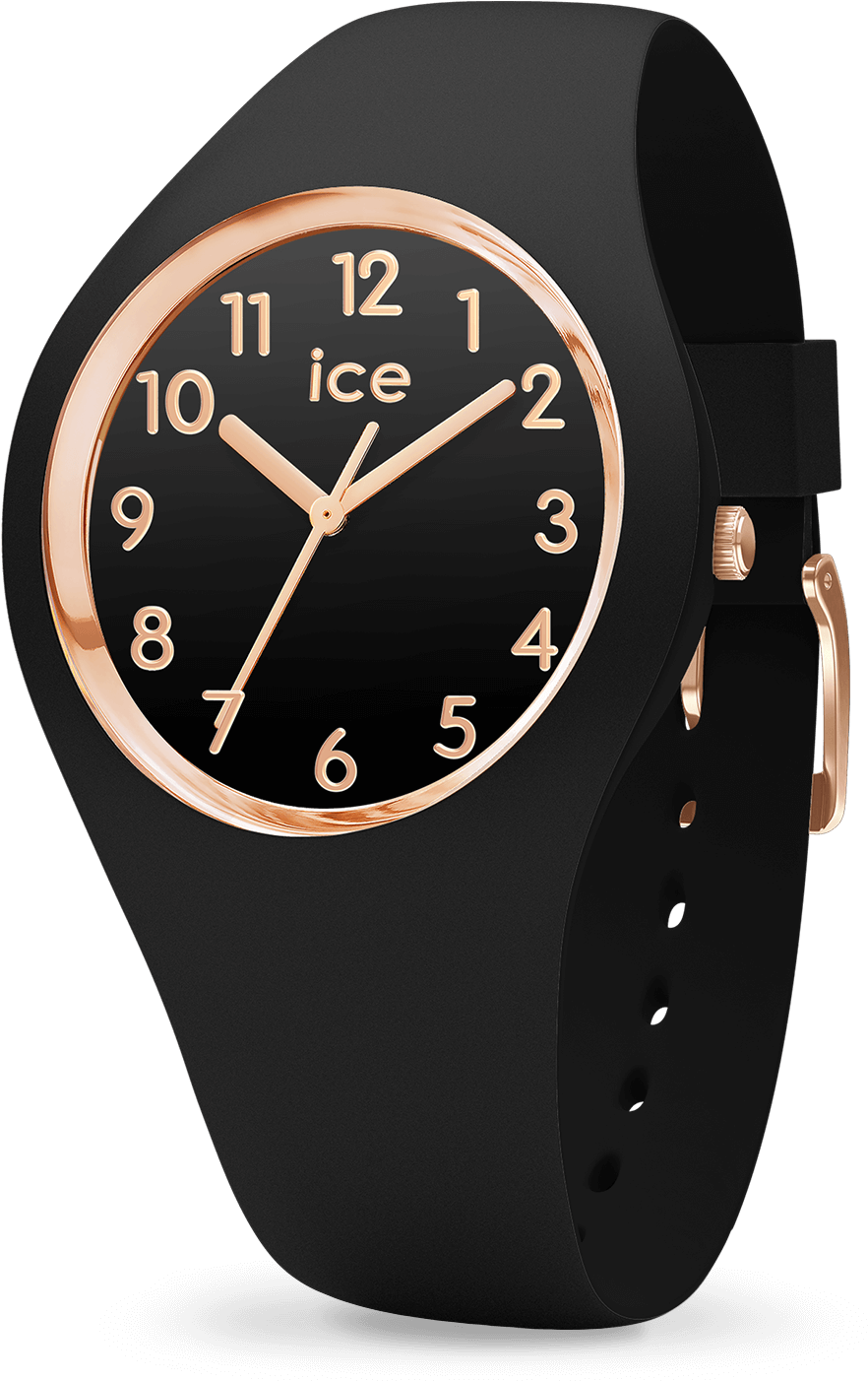 Ice Glam - Black Rose-gold - Numbers - Ice Watch Nz (1500x1500), Png Download