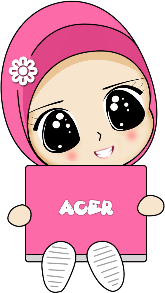Fizgraphic Design & Printing - Cute Hijab Cartoon Lady (700x1000), Png Download