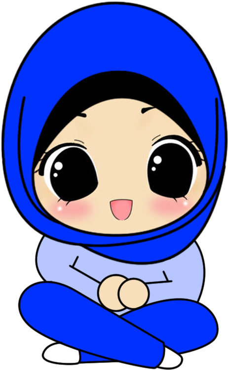 Hijab Niqab, Hijab Outfit, Muslim Girls, Muslim Women, - Cute Muslimah Cartoon (500x800), Png Download