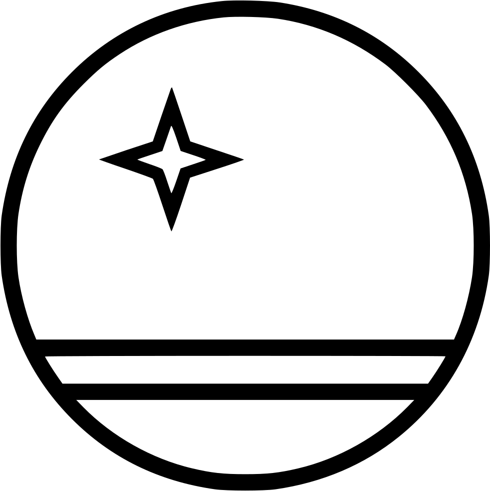 Country Flag Aruba - Outline Of Jupiter Png (981x982), Png Download