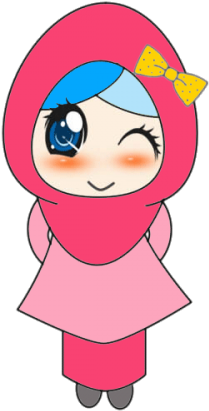 Doodle Lucu - Cute Muslimah Doodle (500x500), Png Download