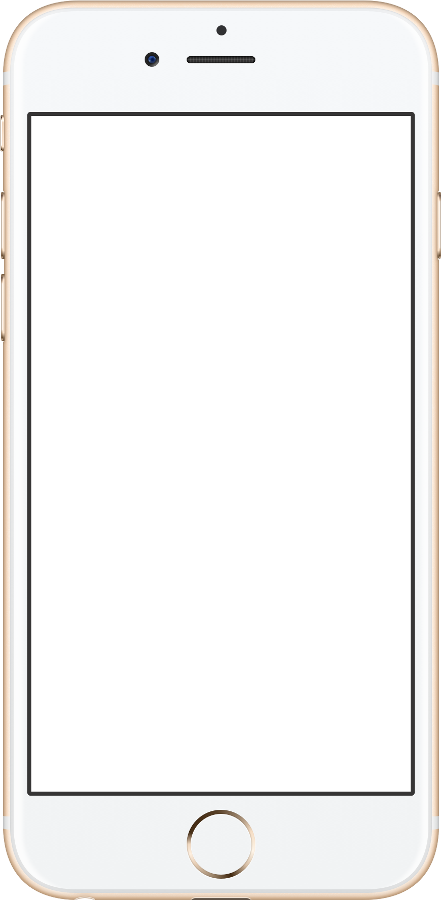 Apple Iphone 6s Rose Gold - Iphone 6 Mobile Frame Png (256x500), Png Download