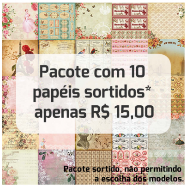 Papeis Sortidos 30,5 X 30,5 - Paper (600x800), Png Download