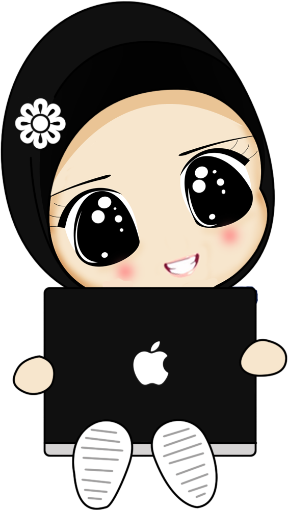 1132174 - Cute Hijab Cartoon Lady (700x1000), Png Download