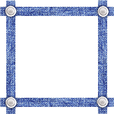 Moldura Em Png Jeans - Art Nouveau (441x433), Png Download