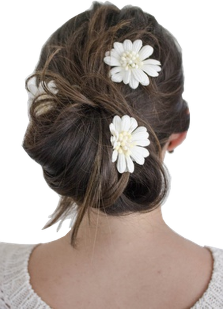 Hebilla De Flores Beige - Hebillas De Flores (450x624), Png Download