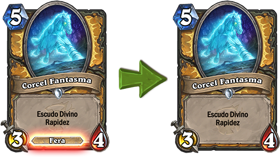 Enus Ghostlycharger Hs Body Lw - Old Hearthstone Cards (600x344), Png Download