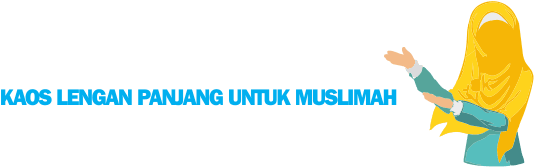 Kaos Muslimah Panjang - Arm (652x297), Png Download