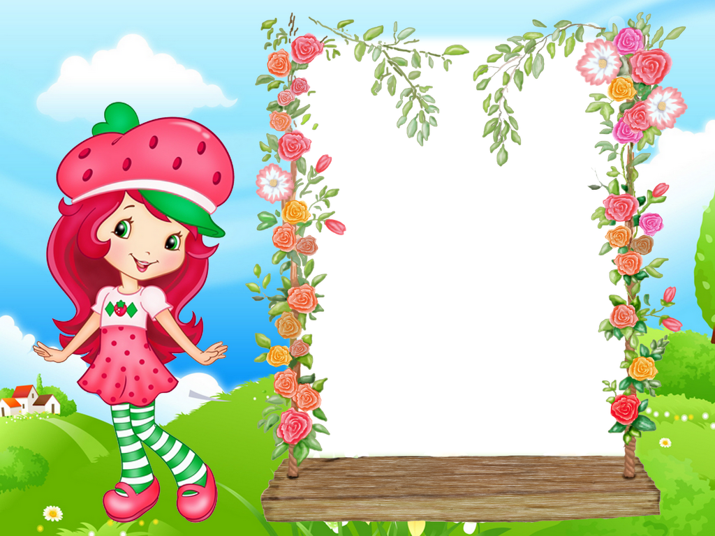 Molduras Para Fotos Da Moranguinho - Picture Frame (1024x768), Png Download