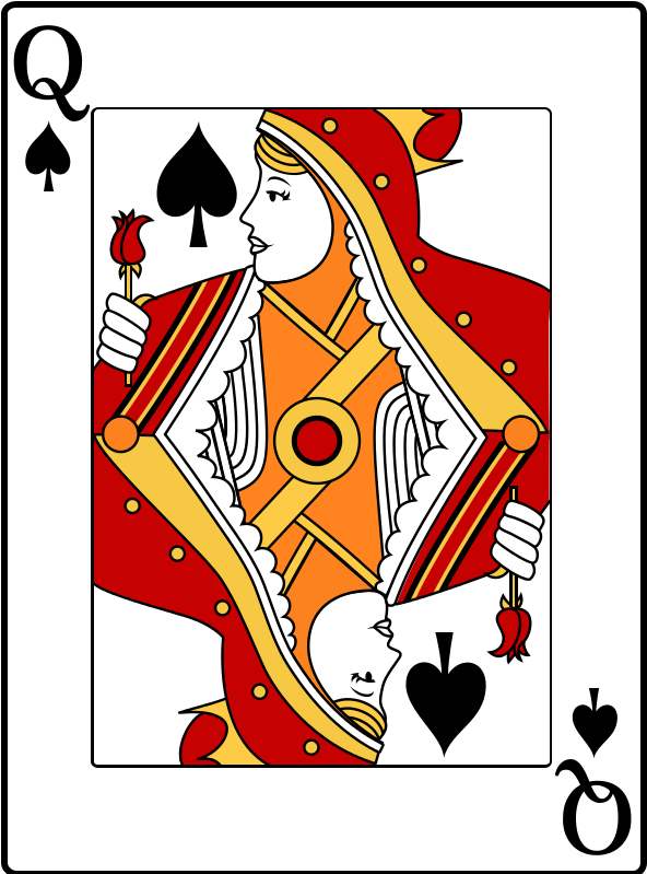 Queen Of Hearts Card Clipart (800x800), Png Download
