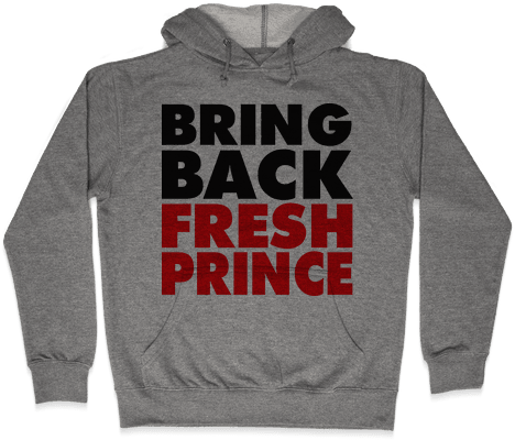 Bring Back Fresh Prince Hooded Sweatshirt - Ironic Christmas Sweaters (484x484), Png Download