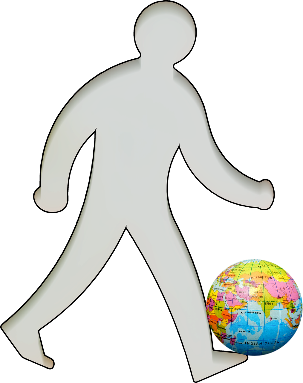 Man Walking Person - Human (1014x1280), Png Download