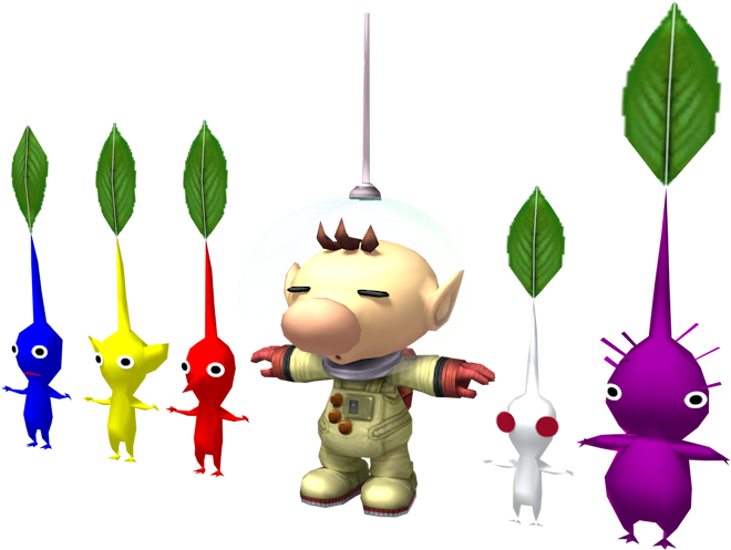 Download Zip Archive - Pikmin Model (750x650), Png Download