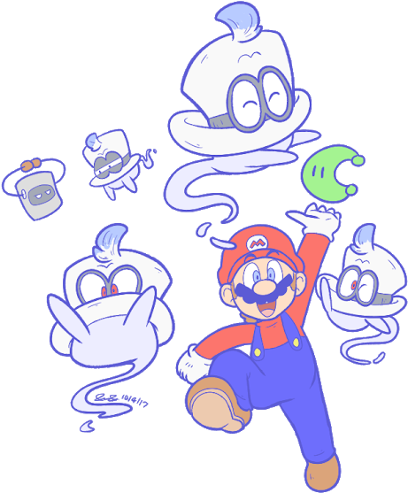 Photo - Mario Odyssey Cappy Fanart (530x587), Png Download