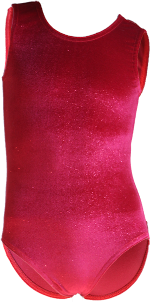 Red Glitter Velvet Front500 - Maillot (500x750), Png Download