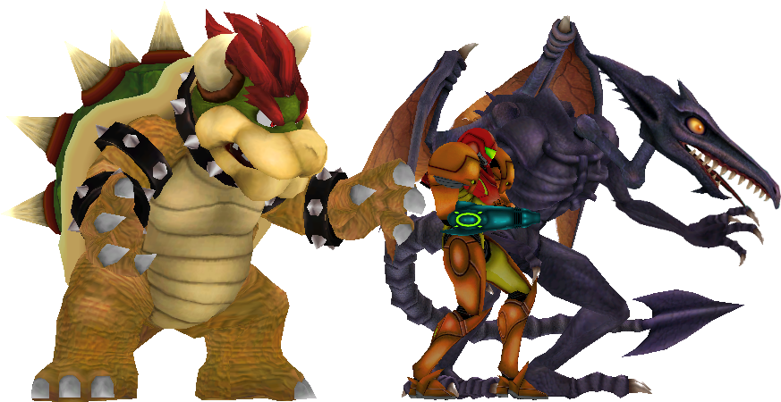 Alladjusting Ridley's Scale A Bit Like So Makes It - Ridley Smash Size (1233x469), Png Download