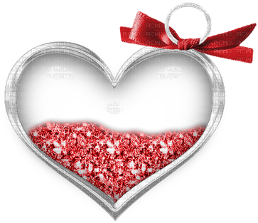 Kaz Creations Deco Glitter Heart With Ribbon Red Love - Jumma Mubarak Dua Me Yaad Rakhna Gif (400x336), Png Download