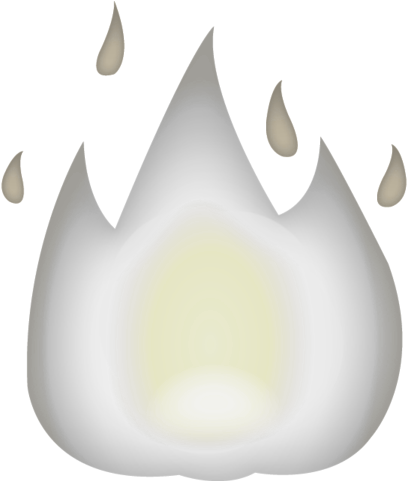 Fire Colors Emoji - Candle (480x480), Png Download