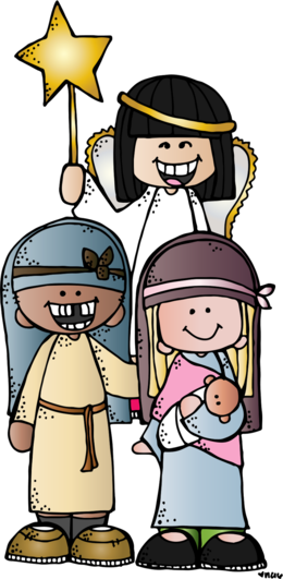 Heavenly Father And Jesus Christ Clipart - Melonheadz Christmas (260x531), Png Download