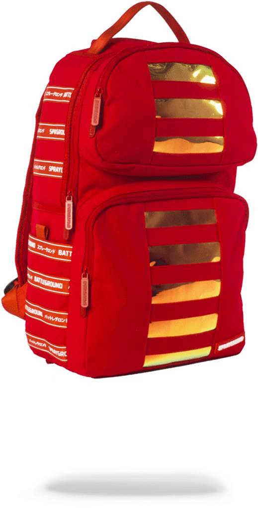 Red Glitter Backpack - Sprayground Hologram Trooper (900x1148), Png Download