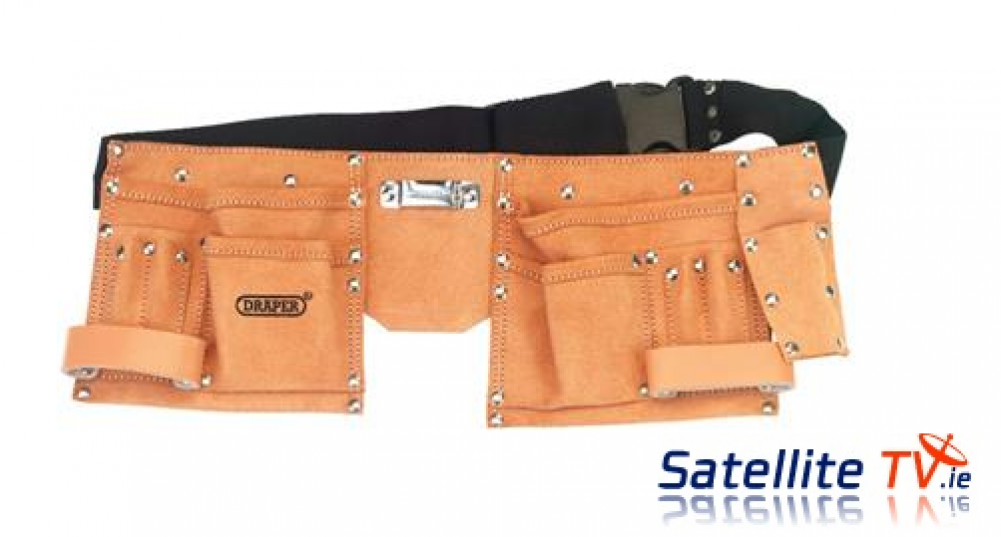 Draper Leather Professional Tool Belt - Draper Diy Series Double Tool Pouch 09241 (1000x1000), Png Download