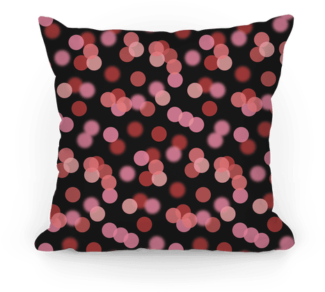 Red Glitter Bokeh Pattern Pillow - Pillow (484x484), Png Download