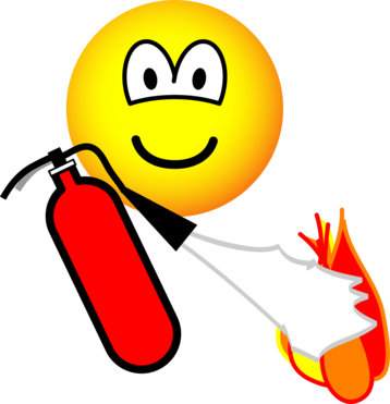 Fire Emoticon - Emoticons Fire (358x371), Png Download