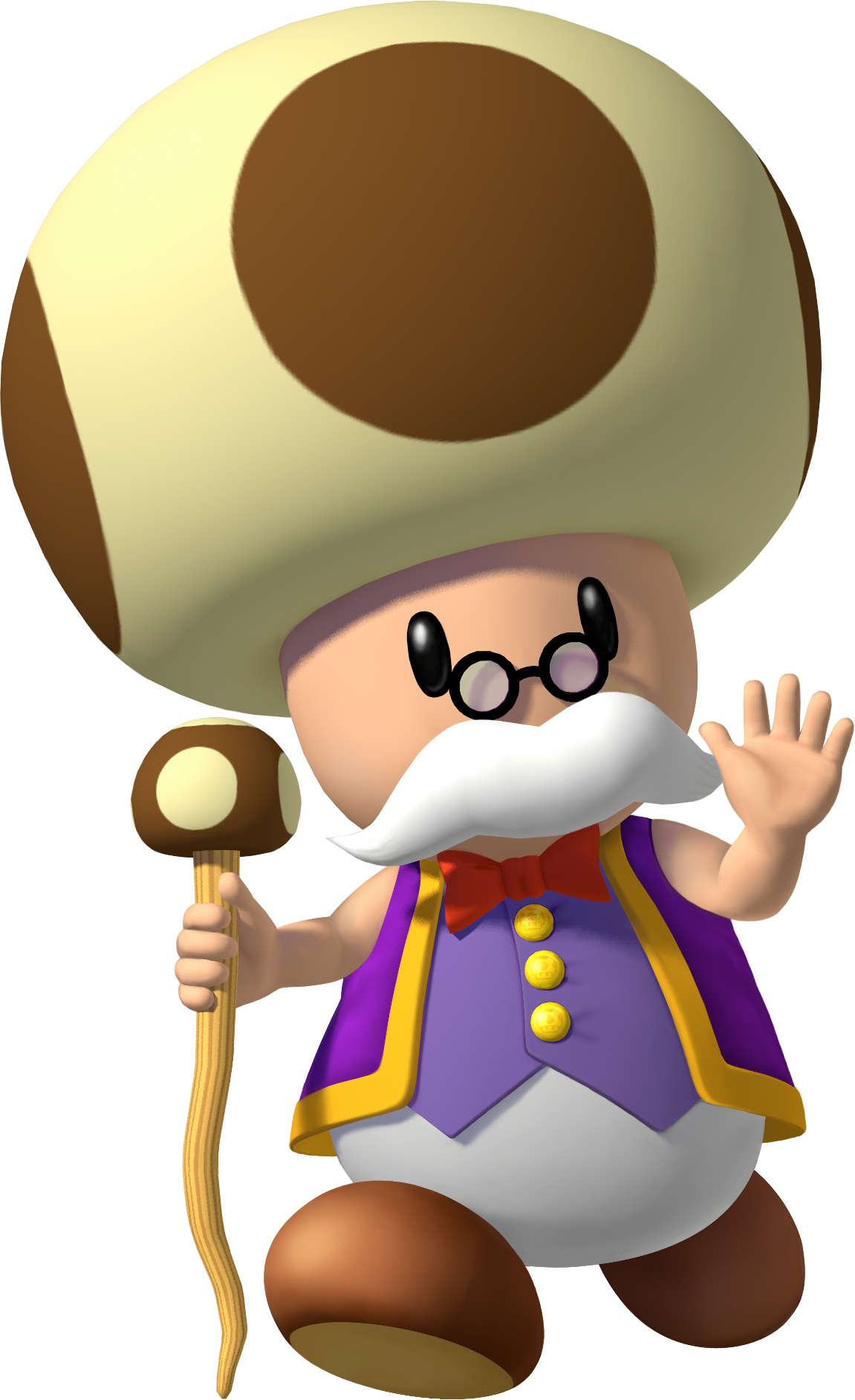 Nintendo Clipart Mario Character - Super Mario Toadsworth (1151x1884), Png Download