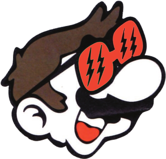 The Relaxed Glasses - Nintendo (608x600), Png Download