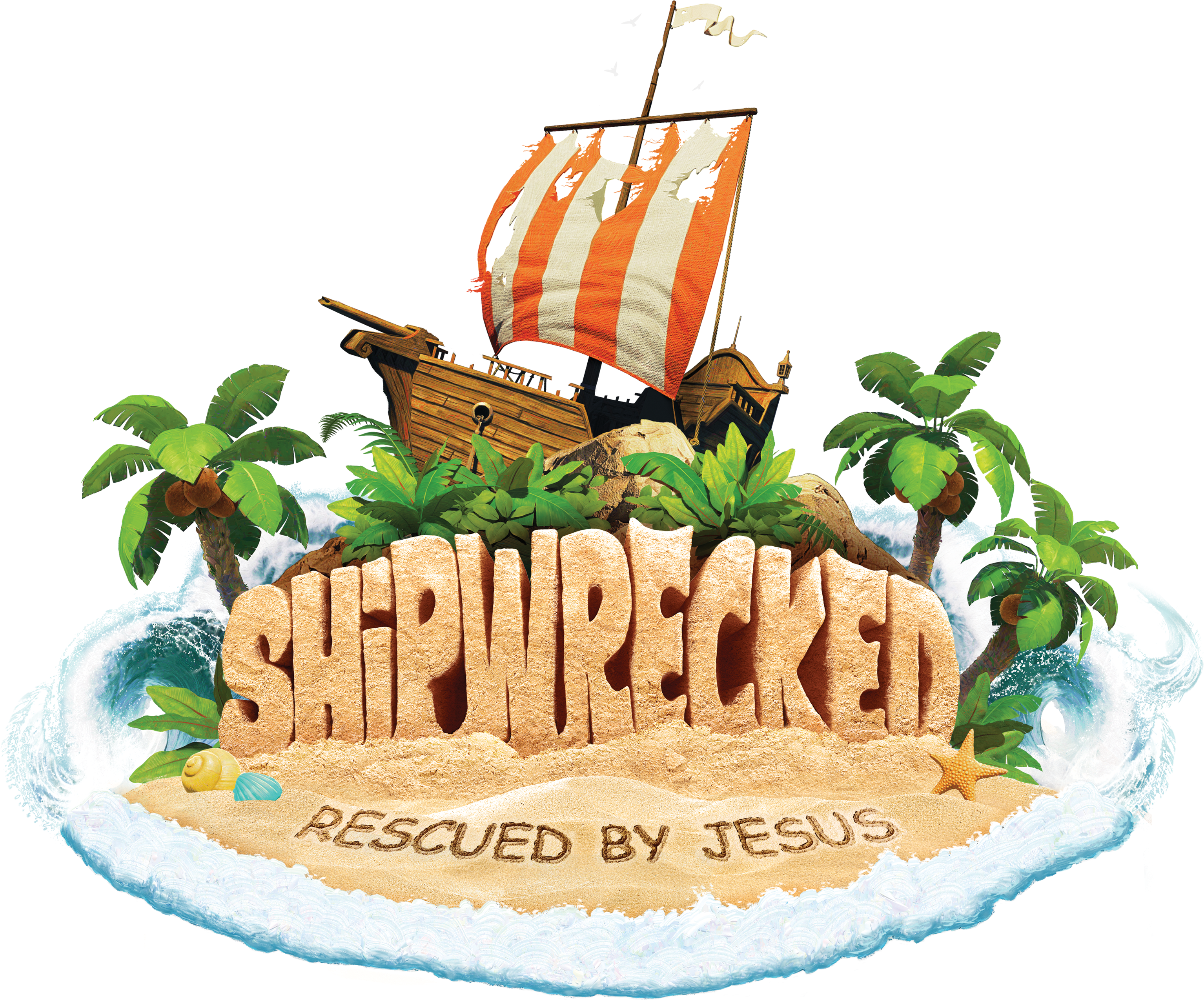 Buddies - Vacation Bible School Shipwrecked (2790x2322), Png Download