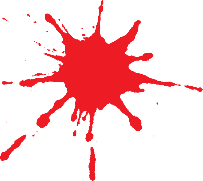 Splatter Clipart Png Image 01 - Transparent Splatter Clipart (677x606), Png Download