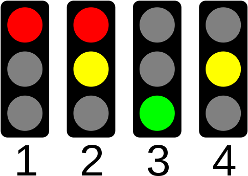 Led Traffic Lights Arduino (500x358), Png Download