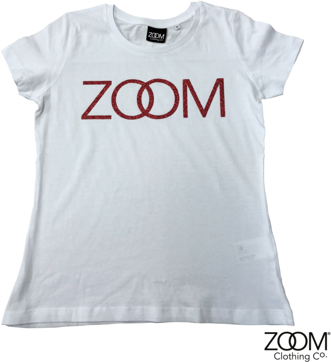 Zoom Red Glitter On White T - Clothing (800x800), Png Download