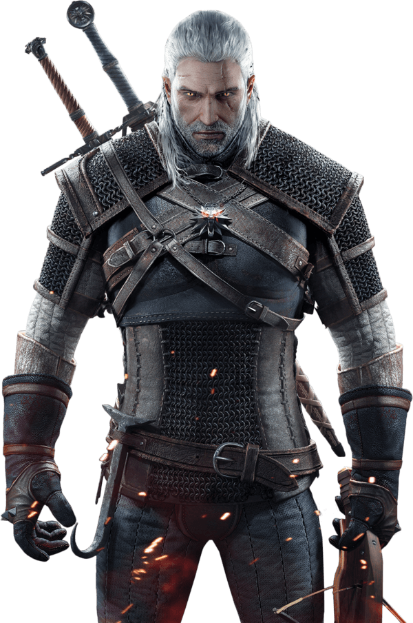 Geralt Of Rivia Is A Bit Of An Outcast On This List - Geralt Of Rivia (296x446), Png Download
