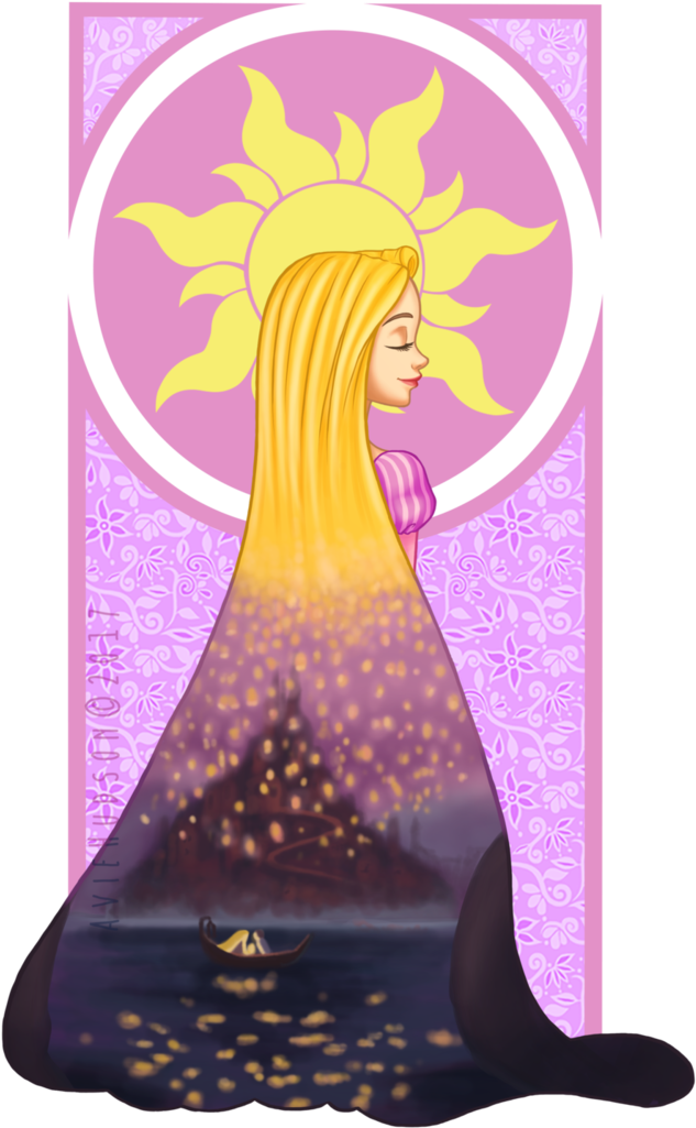 Rapunzel - Tangled - Disney Princess (731x1094), Png Download