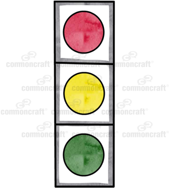 Traffic Stop Light Red Yellow Green - Yellow (400x400), Png Download