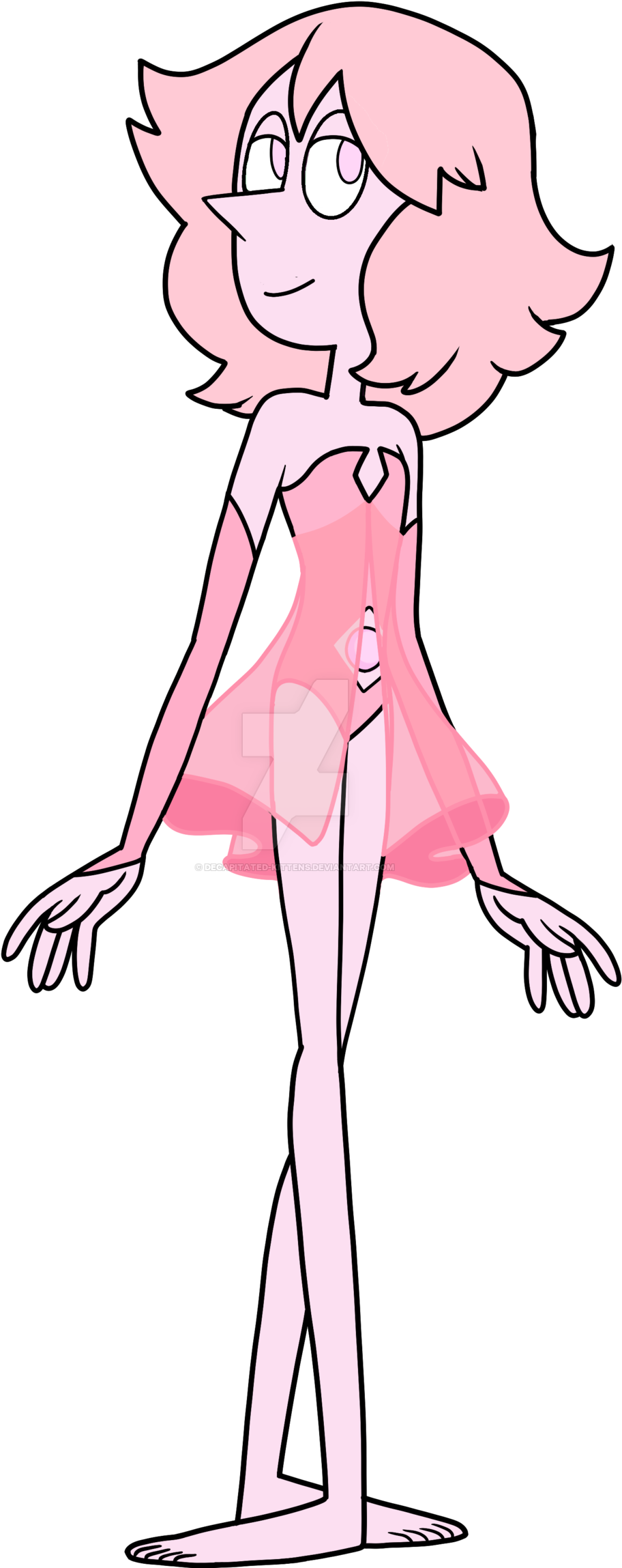Pink Pearl Steven Universe By Decapitated-kittens Pearl - Steven Universe Pearl Base (1024x2353), Png Download
