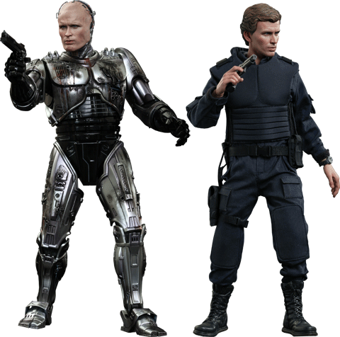 Hot Toys Robocop Battle Damaged Version & Alex Murphy - Robocop Battle Damaged Version Robocop Sixth Scale (480x476), Png Download