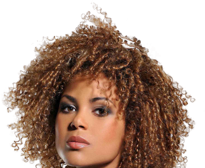Classy Model Psd90116 - Mix Race Curly Hair (663x543), Png Download
