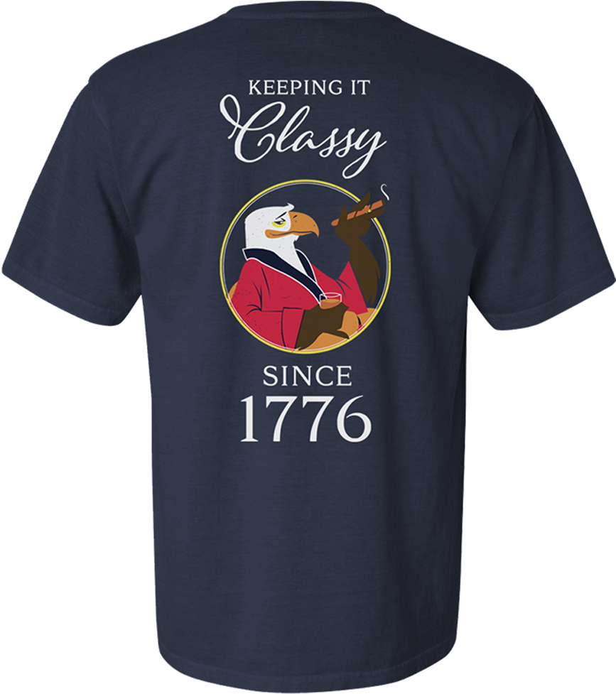 Keeping It Classy Since 1776 Comfort Colors Pocket - Shirt Its Just Rocket Science (1024x1024), Png Download