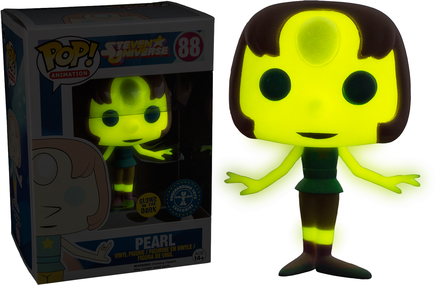 Pearl Glow In The Dark Pop Vinyl Figure Glowing - Steven Universe Pops Glow (1500x1013), Png Download