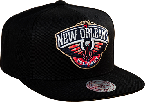 Mitchell & Ness Nba New Orleans Pelicans Easy Three - Detroit Pistons Throwback Hat (500x352), Png Download