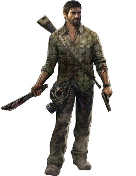 Joel The Last Of Us Render By Elemental Aura-d6buxhd - Last Of Us Part Ii Transparent (465x602), Png Download