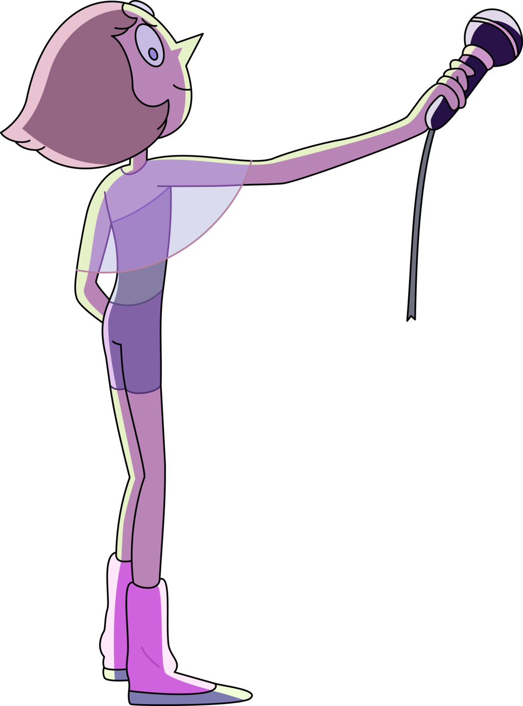 Drop The Mic By Craftyallie On Deviantart Png Library - Steven Universe Pearl Mic Drop (1024x1382), Png Download